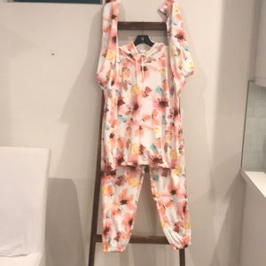 Floral Print 2 Piece Lounge Set